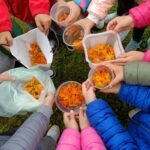Bambini con la calendula