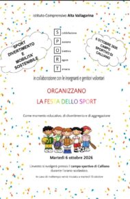 Volantino colorato per la Festa dello Sport 2026